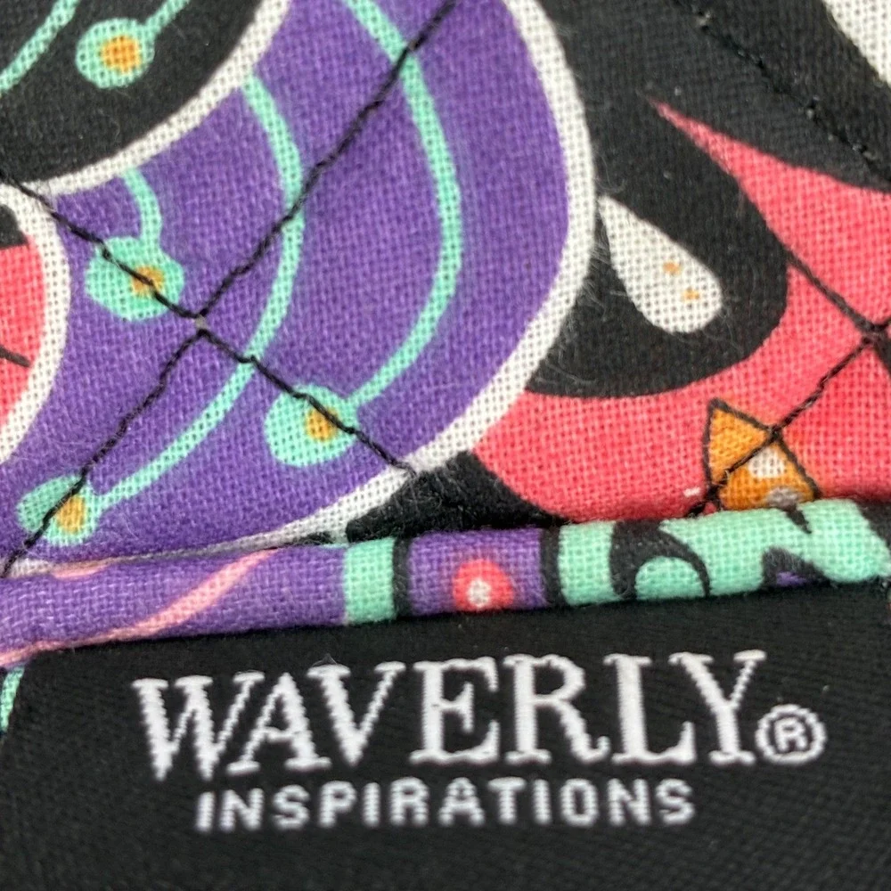 Waverly Inspirations Quilted Paisley Crossbody Bag Purse Adjustable Strap